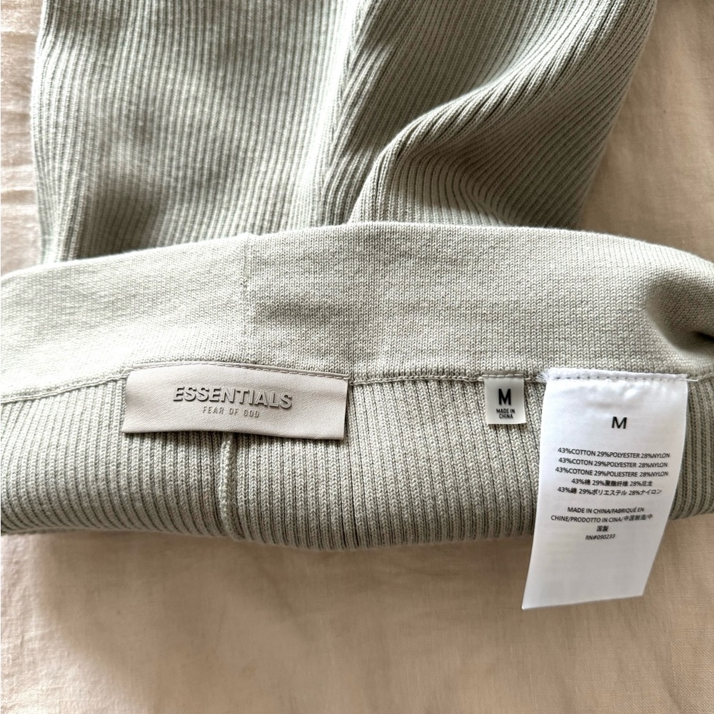 Fear of God ESSENTIALS SS23 knit ribbed bike sport short, color: Seal | M, NWOT - Picture 8 of 12